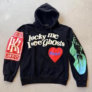 Lucky Me I See Ghosts Hoodie Large Kanye West Kid Cudi Camp Flog Gnaw Nov 11 - M
